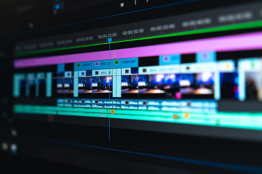 Professional video editing and production